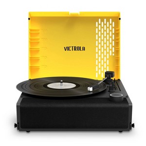Victrola Revolution GO Portable Record Player - Yellow - 1 of 4
