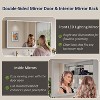 Alita Medicine Cabinet with Mirrors and Lights, Bathroom Cabinet with 3 Light Mode, Anti-Fog, Dimmable, Memory Function, Outlet, Silver - 4 of 4