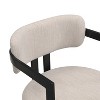 PAGED Modern Style Dining Chairs Set of 2 Upholstered Dining Room Chairs Versatile Armchairs with Metal Frame for Dining Room, Kitchen - 3 of 4