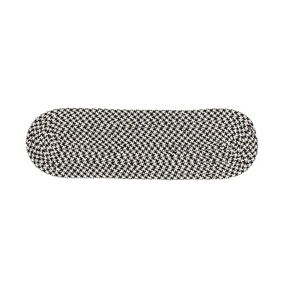 Colonial Mills Milton Houndstooth Tweed Stair Treads - Black 8"x28" (SET 13)