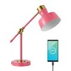 18.5" Allegra Farmhouse Adjustable Cantilever Task Lamp with USB Charging Port (Includes LED Light Bulb) - JONATHAN Y - 3 of 4