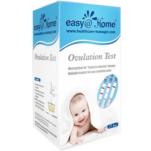 Easy@Home Ovulation & Pregnancy Test Strips Kit: 25 Ovulation Strips a –  Easy@Home Fertility