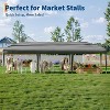 10x30 Pop Up Canopy - Heavy Duty Outdoor Canopy Tent with Portable Roller Bag , Gray - 3 of 4
