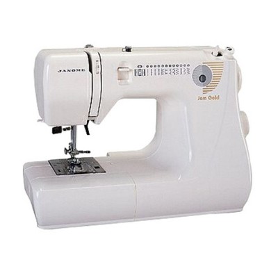 Janome Jem Gold 660 Compact Lightweight White Sewing Machine with 8 Stitches