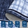 Modern Bordered Rug Farmhouse Plaid Area Rugs for Living Room Bedroom, Indoor Accent Carpet Home Decor - 4 of 4