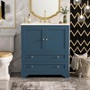 TIRAMISUBEST 30'' Bathroom Vanity with Ceramic Sink Combo, Modern Freestanding Storage Cabinet with Gold Handles - 3 of 4