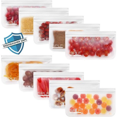 6 Pack Reusable Gallon Freezer Bags, BPA Free Extr