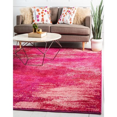 Unique Loom Jardin Lilly Abstract Indoor Woven Area Rug