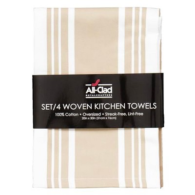 All-Clad Woven Bistro Kitchen Towels, 4-Pack