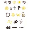 Wrapables Decorative Scrapbooking Washi Stickers, DIY Crafts for Stationery, Diary, Card Making (60 pcs), Golden Vintage - 2 of 4