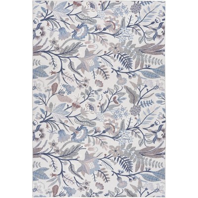 Nourison Washables Vintage Floral Indoor Non-Skid Area Rug