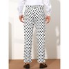 Lars Amadeus Men's Regular Fit Flat Front Polka Dots Printed Pants - image 3 of 4