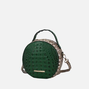 MKF Collection Ynnari Women's Crossbody Bag Croc-Embossed Chic Round by Mia K - 1 of 4