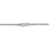 Black Bow Jewelry Sterling Silver 1.75mm Diamond-cut Solid Rope Chain Anklet - 3 of 4