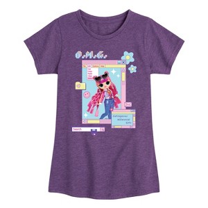 Girls' - LOL Surprise! - Outrageous Millennial Girls Fitted Short Sleeve Graphic T-Shirt - 1 of 4