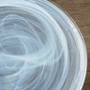 Slickblue Handmade Centrifuge Glass Salad Plate - 8" with Marbleized Swirl Finish - In 3 Different Colors - 4 of 4