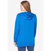 Woman Within Zip Front Tunic Hoodie Jacket - 3 of 4