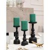 3x4 inch Pillar Candles Set of 3 ¨C Unscented Dripless Rustic Candles for Decor, Centerpieces, Weddings - 4 of 4