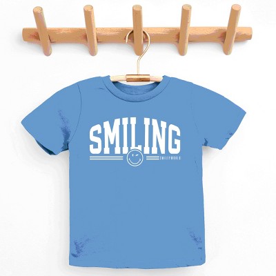 The Juniper Shop SmileyWorld Arched Varsity Youth Short Sleeve Tee