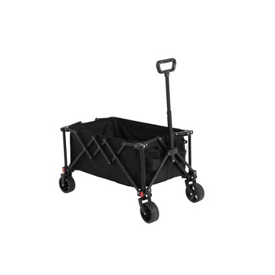 XINGHANZHENXUAN Garden Carts, Folding Wagon Cart with All Terrain Wheels, Adjustable Handle for Camping, Shopping, Sports, Fishing