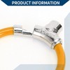 Unique Bargains Bicycle Lock Portable Ring Cable Anti-Theft Bike Lock Mini Ring Lock Orange - 3 of 4