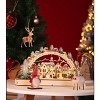 Christmas Wooden Ornaments Gift Led Lighting Christmas Village Mall Window Ornament - 2 of 4