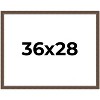 PosterPalooza | Elegant Brown Picture Frame - UV Acrylic, Backing Board, Hanging Hardware Included - 2 of 4