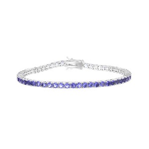 Donatello Gian Round Cut Created Tanzanite Tennis Bracelet - 1 of 1