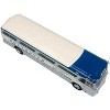 1959 GM PD4104 Motorcoach Bus "Greyhound" Silver and Cream with Blue Stripes 1/87 (HO) Diecast Model by Iconic Replicas - 2 of 4