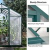 6x10 FT Greenhouse for Outdoors, Polycarbonate Greenhouse with Quick Setup Structure and Roof Vent - 2 of 4