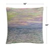 Claude Monet 16 X 16 Decorative Throw Pillow by Trademark Fine Art - 4 of 4