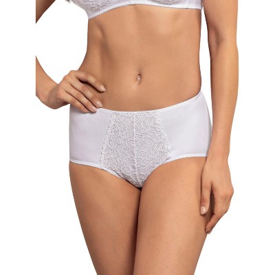 Leonisa high waist slimming underwear for women - Compression lace panty brief -
