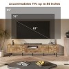 Modern TV Stand for TVs up to 85", Media Console with Open Shelf and Two Large Cabinets, Entertainment Cabinet for Living Room-The Pop Home - 3 of 4