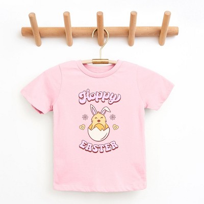 The Juniper Shop Hoppy Easter Chick Colorful Toddler Short Sleeve Tee
