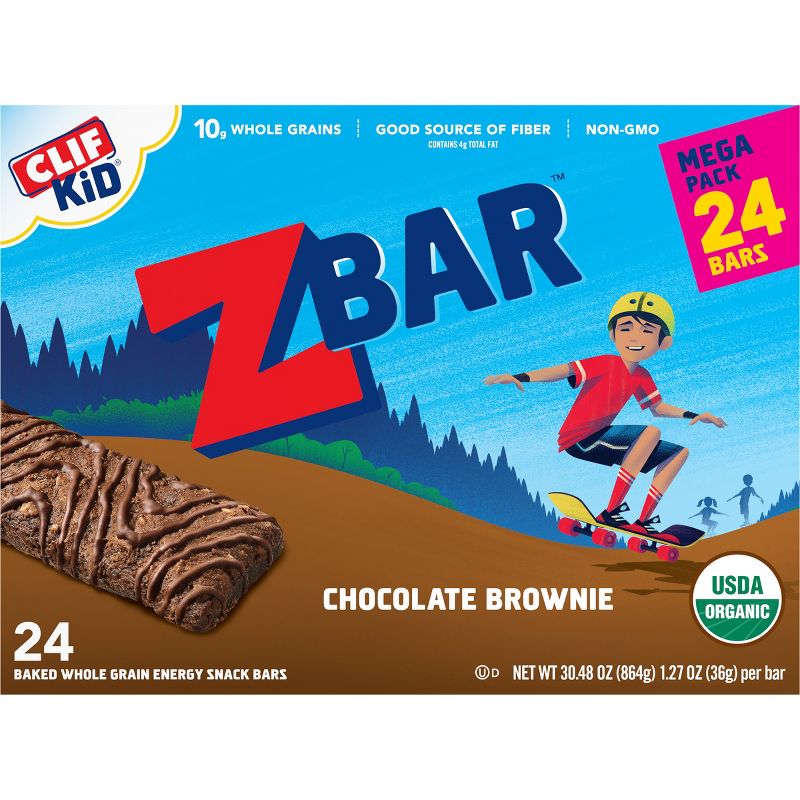 Clif Kid Zbar Chocolate Brownie Snack Bars - 24ct/30.48oz, 6 of 9