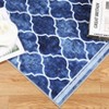 10x13 Rug Large Living Room Rug Washable Rug Ultra-Thin Non Slip Trellis Carpet Vintage Print Textured Rug Lightweight Foldable Accent Floor Cover - 4 of 4