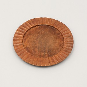 Gulches Dark Brown Round Wood 13 in Decorative Bowls 1 Pack - 1 of 4