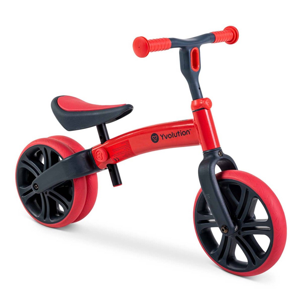 Yvolution Velo Junior Refreshed 9" Kids' Balance Bike - Red