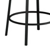 Resenkos Kitchen Bar Table Set,Bar Table Set,3-Drawer Long Dining Table Set with Power Outlets and Circular PU Stools,Brown Gray Table+Black Stool - 4 of 4