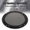 Unique Bargains Car Mesh Audio Speaker Subwoofer Grill Cover 6.5inch Gold Tone 1 PC - 3 of 4