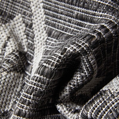Cascade Tribal Diamond 8' x 10' Grey Synthetic Flat-Weave Rug