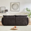 Kumasinova 88" Modern Chenille Sleeper Sofa with Sturdy Wood Frame & 2 Matching Pillows, Wide Living Room 3-Seater Sofa, Thickly Padded Seat - 3 of 4