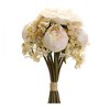 Artificial Peony and Hydrangea Bouquet Set of 6 17.25 Inch Height for Floral Home Decor By Melrose - 2 of 3