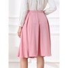 INSPIRE CHIC Women's High Waist A-Line Pocket Flare Pleated Midi Skirt - 3 of 4