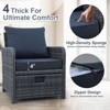 CAVINAS Patio Sectional Sets, 5 Pieces Rattan Outdoor Couch Set, Modern Outdoor Seating Set with Footstool for Balcony - 3 of 4