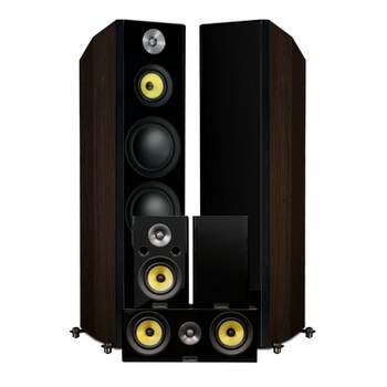 Fluance Signature HiFi Surround Sound Home Theater 5.0 Speaker System - Floorstanding Towers, Center and Rear Speakers