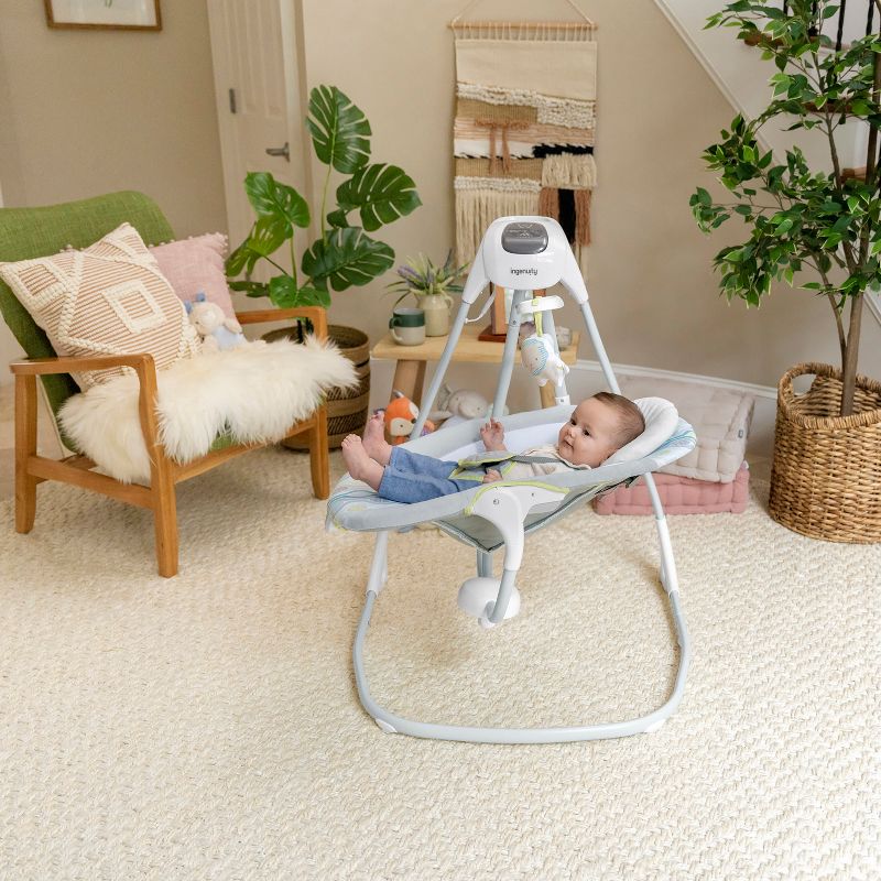 Ingenuity SimpleComfort Multi-Direction Compact Baby Swing with Vibrations, 5 of 26