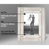 Americanflat Rustic Picture Frame Textured Wood and Polished Glass for Wall and Tabletop - White 5" x 7" - 4 of 4