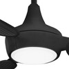 60" Minka Aire Modern 3 Blade Outdoor Ceiling Fan with LED Light Remote Control Coal Wet Rated for Patio Exterior Porch Gazebo - 3 of 4