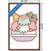 Trends International Pusheen - Ice Cream Framed Wall Poster Prints - 3 of 4
